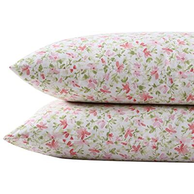Laura Ashley Juego de Fundas de Almohada estándar, Ropa de Cama de algodón percal Transpirable, decoración Fresca y Fresca para el hogar (Rosa Norella, 2 Piezas) Laura Ashley Juego de Fundas de Almohada estándar, Ropa de Cama de algodón percal Transpirable, decoración Fresca y Fresca para el hogar (Rosa Norella, 2 Piezas)