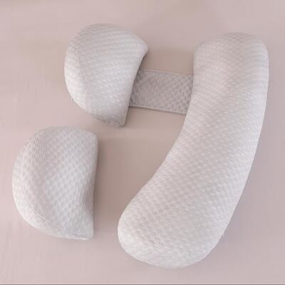 SHANNA Almohada Embarazada Dormir, Sleep Confort Almohada con Funda de Bambú Refrescante y Suave, Almohada de Lactancia Corporal, Almohada Apoyo y Cuerpo Completo para Eembarazo (Gris & Pequeño) SHANNA Almohada Embarazada Dormir, Sleep Confort Almohada con Funda de Bambú Refrescante y Suave, Almohada de Lactancia Corporal, Almohada Apoyo y Cuerpo Completo para Eembarazo (Gris & Pequeño)