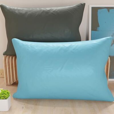 PETTI ARTIGIANI ITALIANI Petti Artesanos Italianos Par de Fundas de Cojín de Microfibra de 145x40 cm, Cojines Decorativos para Dormitorio, Sofá, Juego de 2 Fundas de Cojín, Funda de Almohada Doble, Gris y Celeste PETTI ARTIGIANI ITALIANI Petti Artesanos Italianos Par de Fundas de Cojín de Microfibra de 145x40 cm, Cojines Decorativos para Dormitorio, Sofá, Juego de 2 Fundas de Cojín, Funda de Almohada Doble, Gris y Celeste