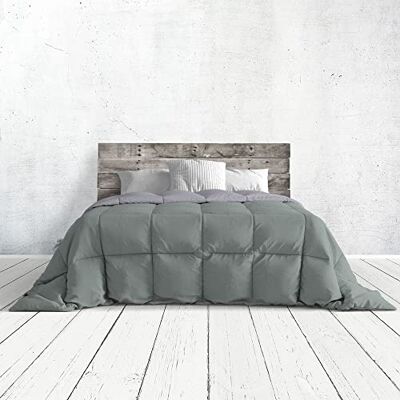 Italian Bed Linen Romantic Colcha de Verano, de Matrimonio, Color Gris y Plateado Italian Bed Linen Romantic Colcha de Verano, de Matrimonio, Color Gris y Plateado