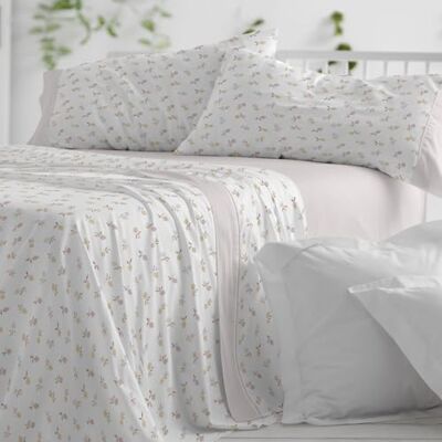 Blanco Sábanas de Franela de algodón Cama de 90cm. (+Medidas Disponibles) Diseño 578 Color Nude (90x190/200cm.) Blanco Sábanas de Franela de algodón Cama de 90cm. (+Medidas Disponibles) Diseño 578 Color Nude (90x190/200cm.)