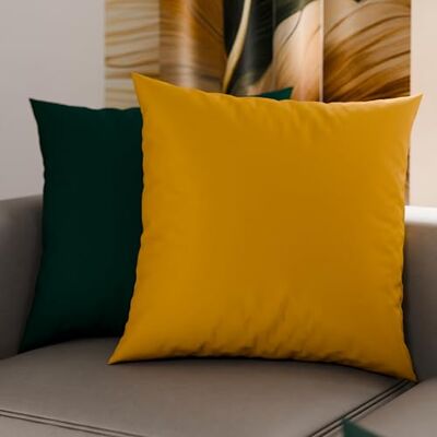 PETTI ARTIGIANI ITALIANI Petti Artesanos Italianos Par de Fundas de Cojín de Microfibra de 65x65 cm, Cojines Decorativos para Dormitorio, Sofá, Juego de 2 Fundas de Cojín, Funda de Almohada de Doble Cara en Verde Esmeralda PETTI ARTIGIANI ITALIANI Petti Artesanos Italianos Par de Fundas de Cojín de Microfibra de 65x65 cm, Cojines Decorativos para Dormitorio, Sofá, Juego de 2 Fundas de Cojín, Funda de Almohada de Doble Cara en Verde Esmeralda