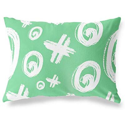 Bonamaison Fundas para Cojínes, Verde Petróleo-Blanco Funda de Almohada para Sofá Coche Silla Oficina Cama Decorativa Moderna Decoración del Hogar, 35x50 Cm Diseñado y Fabricado en Turquía Bonamaison Fundas para Cojínes, Verde Petróleo-Blanco Funda de Almohada para Sofá Coche Silla Oficina Cama Decorativa Moderna Decoración del Hogar, 35x50 Cm Diseñado y Fabricado en Turquía