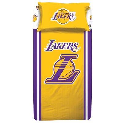 hermet NBA Juego de sábanas para Cama Individual, sábana encimera, sábana Bajera, Funda de Almohada, 100% algodón, Lakers, Producto Oficial hermet NBA Juego de sábanas para Cama Individual, sábana encimera, sábana Bajera, Funda de Almohada, 100% algodón, Lakers, Producto Oficial