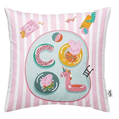 BL BELUM BELUM Funda Cojín Peppa Pig con Relleno Incluido tamaño 45x45cm Modelo BL BELUM BELUM Funda Cojín Peppa Pig con Relleno Incluido tamaño 45x45cm Modelo