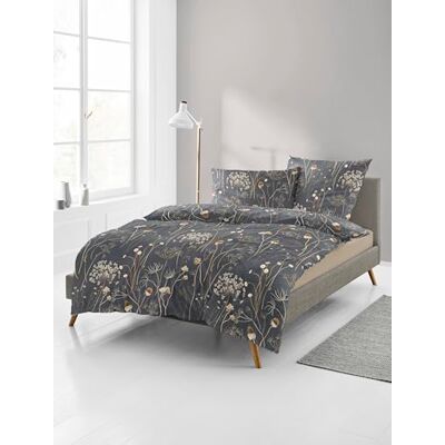 Bierbaum Ropa de Cama 4140, Franela Fina, 100% algodón, diseño en Alemania, Antracita 10, 155 x 220 + 80 x 80 cm, tamaño cómodo Bierbaum Ropa de Cama 4140, Franela Fina, 100% algodón, diseño en Alemania, Antracita 10, 155 x 220 + 80 x 80 cm, tamaño cómodo