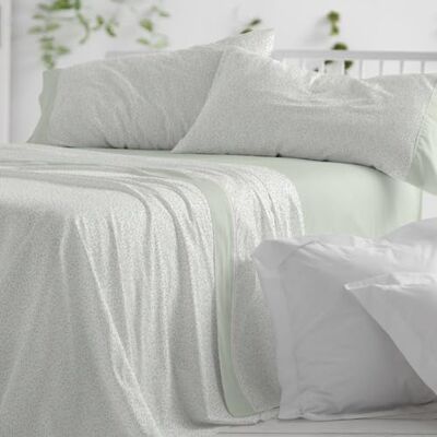 Blanco Juego de sábanas Cama de 120cm. (+Medidas Disponibles) Diseño 549 Color Menta (120x190/200cm.) Blanco Juego de sábanas Cama de 120cm. (+Medidas Disponibles) Diseño 549 Color Menta (120x190/200cm.)