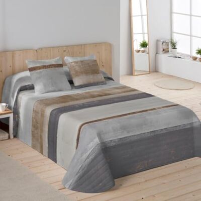 NATURALS Colcha Bouti Estampada Cama 180 (270x260 cm) Microfibra Extrasuave 2 Fundas de Cojín 50x50 cm Cubrecama Acolchado a Líneas Ideal Primavera y Verano NATURALS Colcha Bouti Estampada Cama 180 (270x260 cm) Microfibra Extrasuave 2 Fundas de Cojín 50x50 cm Cubrecama Acolchado a Líneas Ideal Primavera y Verano