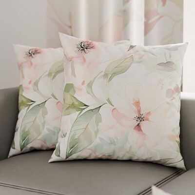 PETTI ARTIGIANI ITALIANI Par de Fundas de cojín de 30 x 30 cm de Microfibra, Cojines Decorativos para Dormitorio, sofá, salón, Juego de 2 Fundas de cojín, Funda de Almohada Floral 143, 100% Made in PETTI ARTIGIANI ITALIANI Par de Fundas de cojín de 30 x 30 cm de Microfibra, Cojines Decorativos para Dormitorio, sofá, salón, Juego de 2 Fundas de cojín, Funda de Almohada Floral 143, 100% Made in