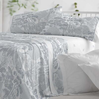 Blanco Juego de sábanas Cama de 150 a 160cm. (+Medidas Disponibles) Diseño 143 Color Azul Noche (150-160x190/200cm.) Blanco Juego de sábanas Cama de 150 a 160cm. (+Medidas Disponibles) Diseño 143 Color Azul Noche (150-160x190/200cm.)