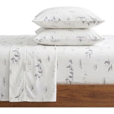 Eddie Bauer Sábanas matrimoniales, Juego de Cama de Franela de algodón, Cepillado para Mayor suavidad, decoración acogedora del hogar (prados de Gansos, matrimonial) Eddie Bauer Sábanas matrimoniales, Juego de Cama de Franela de algodón, Cepillado para Mayor suavidad, decoración acogedora del hogar (prados de Gansos, matrimonial)