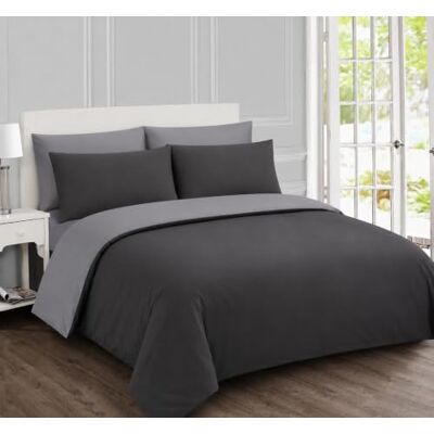 Vision Juego de cama reversible (100% algodón, cama doble, color blanco, 1 funda nórdica (240 x 220 cm) y 2 fundas de almohada (50 x 80 cm) 57 hilos/cm², suave, resistente y cómodo Certificado Vision Juego de cama reversible (100% algodón, cama doble, color blanco, 1 funda nórdica (240 x 220 cm) y 2 fundas de almohada (50 x 80 cm) 57 hilos/cm², suave, resistente y cómodo Certificado