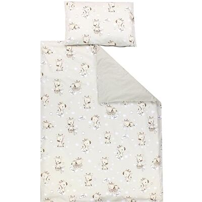 TupTam Juego de Ropa de Cama para Niños, de 2 Piezas., Jirafa Lunares Beige, 135x100 cm TupTam Juego de Ropa de Cama para Niños, de 2 Piezas., Jirafa Lunares Beige, 135x100 cm