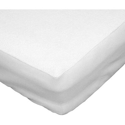 MIASUITE Protector de Colchón Impermeable - Para Cama Individual y de Una Plaza y Media MIASUITE Protector de Colchón Impermeable - Para Cama Individual y de Una Plaza y Media