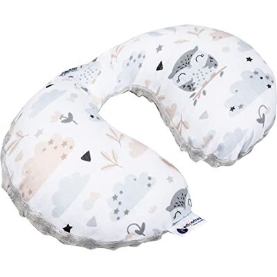 Medi Partners Almohada Cervical Coche Bebe cojin cuello niños cojín viaje 100% Algodón/Minky Avion Neck Travel Pillow Almohadilla Cervicales Nino (Glade con gris Minky) Medi Partners Almohada Cervical Coche Bebe cojin cuello niños cojín viaje 100% Algodón/Minky Avion Neck Travel Pillow Almohadilla Cervicales Nino (Glade con gris Minky)