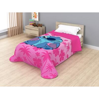 Disney Colcha Bouti Infantil Cama 90, 170x250 cm, Termosellada, Relleno Microfibra 100 g/m², Colcha Ligera Entretiempo (Stitch JE14473VL) Disney Colcha Bouti Infantil Cama 90, 170x250 cm, Termosellada, Relleno Microfibra 100 g/m², Colcha Ligera Entretiempo (Stitch JE14473VL)