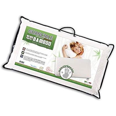 V.I.P. Very Important Pillow V.I.P. Almohada Memory Protect, 48 x 78 cm, 95% poliéster, 5% Fibra de bambú, Fabricada en Italia, Color Blanco V.I.P. Very Important Pillow V.I.P. Almohada Memory Protect, 48 x 78 cm, 95% poliéster, 5% Fibra de bambú, Fabricada en Italia, Color Blanco