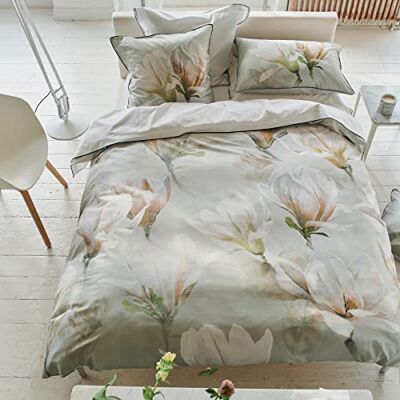 Designers Guild Funda nórdica Estampada en satén de algodón, Yulan Magnolia, 260x240 cm, Designers Guild Funda nórdica Estampada en satén de algodón, Yulan Magnolia, 260x240 cm,