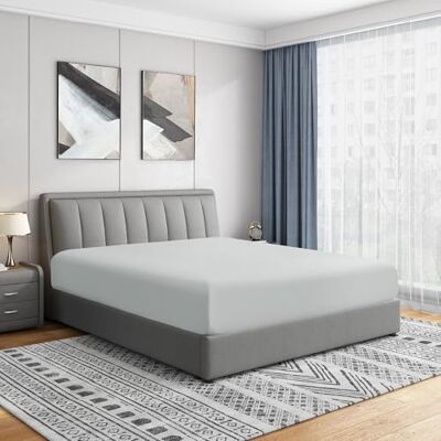 Cathay Home Sábana bajera tamaño Queen – Doble cepillado ultra suave – Resistente a las arrugas y a la decoloración – Sábana bajera de 16 pulgadas de profundidad – Ajuste personalizado para colchón de Cathay Home Sábana bajera tamaño Queen – Doble cepillado ultra suave – Resistente a las arrugas y a la decoloración – Sábana bajera de 16 pulgadas de profundidad – Ajuste personalizado para colchón de