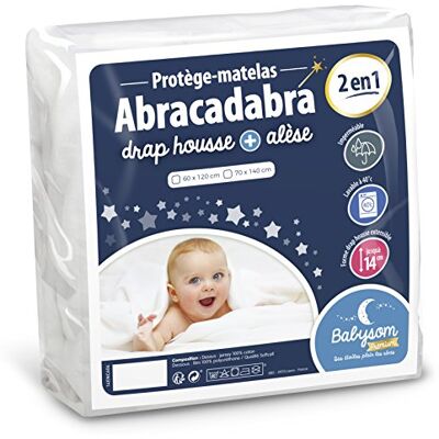 Protector Colchón Bebé Babysom 2 en 1 - 70x140 Cm - Impermeable y Transpirable Protector Colchón Bebé Babysom 2 en 1 - 70x140 Cm - Impermeable y Transpirable