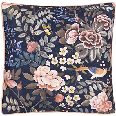 Designers Guild Funda de Almohada Estampada de satén de algodón, Porcelana de China, 65x65 cm, Designers Guild Funda de Almohada Estampada de satén de algodón, Porcelana de China, 65x65 cm,