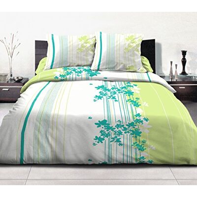 HOME LINGE PASSION Home Passion – Juego de edredón 3 Piezas Cascada fleurie Verano 100% 57 Hilos, algodón, Multicolor, 240 x 260 x 0,1 cm HOME LINGE PASSION Home Passion – Juego de edredón 3 Piezas Cascada fleurie Verano 100% 57 Hilos, algodón, Multicolor, 240 x 260 x 0,1 cm