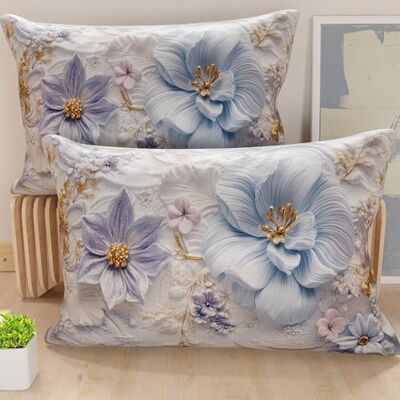 PETTI ARTIGIANI ITALIANI Par de Fundas de cojín de 40 x 70 cm de Microfibra, Cojines para decoración de Dormitorio, sofá, salón, Juego de 2 Fundas de cojín, Funda de Almohada Floral 06 4, 100% Made PETTI ARTIGIANI ITALIANI Par de Fundas de cojín de 40 x 70 cm de Microfibra, Cojines para decoración de Dormitorio, sofá, salón, Juego de 2 Fundas de cojín, Funda de Almohada Floral 06 4, 100% Made