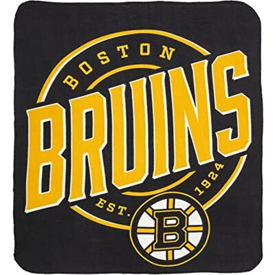 Northwest NHL Boston Bruins Manta de vellón Unisex para Adultos, 50 x 60 Pulgadas, Campaign Northwest NHL Boston Bruins Manta de vellón Unisex para Adultos, 50 x 60 Pulgadas, Campaign