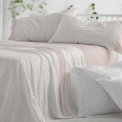 Blanco Juego de sábanas Algodón Cama de 150 a 160cm. (+Medidas Disponibles) Diseño 638 Color Beige (150-160x190/200cm.) Blanco Juego de sábanas Algodón Cama de 150 a 160cm. (+Medidas Disponibles) Diseño 638 Color Beige (150-160x190/200cm.)