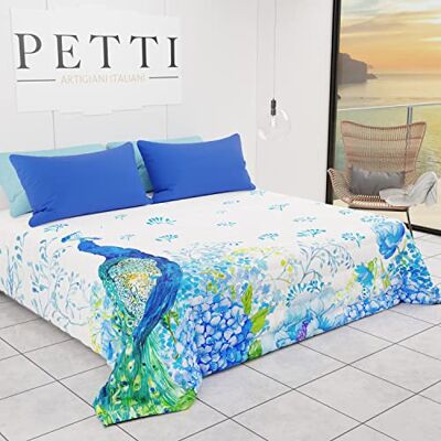 PETTI ARTIGIANI ITALIANI TRIND-15P – Colcha/Edredón Ligero para Primavera/Verano – Tamaño Individual Grande – Diseño Botanic 01" – 100% Microfibra hipoalergénica – 100% Fabricado en Italia PETTI ARTIGIANI ITALIANI TRIND-15P – Colcha/Edredón Ligero para Primavera/Verano – Tamaño Individual Grande – Diseño Botanic 01" – 100% Microfibra hipoalergénica – 100% Fabricado en Italia