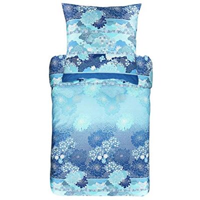 Bassetti Madama Butterfly B1 Juego de Cama (Funda nórdica de 155 x 220 cm y Funda de Almohada de 80 x 80 cm), diseño de Mariposas, Color Azul Bassetti Madama Butterfly B1 Juego de Cama (Funda nórdica de 155 x 220 cm y Funda de Almohada de 80 x 80 cm), diseño de Mariposas, Color Azul