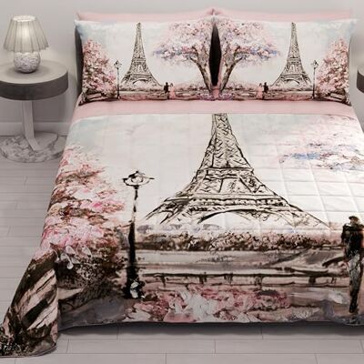 PETTI ARTIGIANI ITALIANI Colcha Cama 220x260 cm Microfibra, Primavera Verano, Edredón Cubrecama una Plaza y Media, Colchas Bouti Modernas, Paris, 100% Made in Italy PETTI ARTIGIANI ITALIANI Colcha Cama 220x260 cm Microfibra, Primavera Verano, Edredón Cubrecama una Plaza y Media, Colchas Bouti Modernas, Paris, 100% Made in Italy