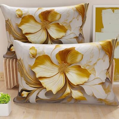 PETTI ARTIGIANI ITALIANI Par de fundas de cojín de 40 x 80 cm de microfibra, cojines para decoración de dormitorio, sofá, salón, juego de 2 fundas de cojín, funda de almohada floral 06 20, 100% Made PETTI ARTIGIANI ITALIANI Par de fundas de cojín de 40 x 80 cm de microfibra, cojines para decoración de dormitorio, sofá, salón, juego de 2 fundas de cojín, funda de almohada floral 06 20, 100% Made