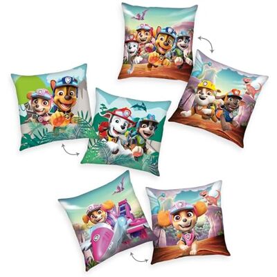 Herding Paw Patrol Dino Rescue Juego de 3 Cojines para niños con diseño de La Patrulla Canina, Cojines Decorativos para acurrucarse, 40 x 40 cm, 100% poliéster Herding Paw Patrol Dino Rescue Juego de 3 Cojines para niños con diseño de La Patrulla Canina, Cojines Decorativos para acurrucarse, 40 x 40 cm, 100% poliéster
