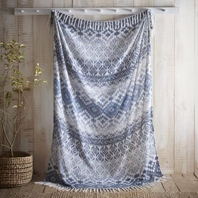 Appletree Hygge Colcha Sakari en Color Azul, 130 x 180 cm Appletree Hygge Colcha Sakari en Color Azul, 130 x 180 cm