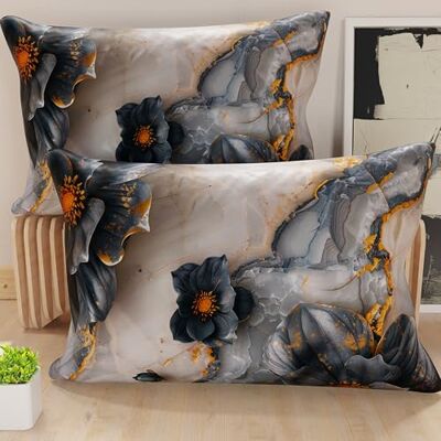 PETTI ARTIGIANI ITALIANI Par de Fundas de cojín de 40 x 80 cm de Microfibra, Cojines Decorativos para Dormitorio, sofá, salón, Juego de 2 Fundas de cojín, Funda de Almohada Floral 06 18, 100% Made PETTI ARTIGIANI ITALIANI Par de Fundas de cojín de 40 x 80 cm de Microfibra, Cojines Decorativos para Dormitorio, sofá, salón, Juego de 2 Fundas de cojín, Funda de Almohada Floral 06 18, 100% Made
