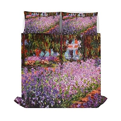 Italian Bed Linen Sogni d'Autore Set de Ropa de Cama (Hoja Plana 255x300cm + 2 Fundas Cojin 52x82cm con Solapa Interna), SD55, 100% Algodón, Doble Italian Bed Linen Sogni d'Autore Set de Ropa de Cama (Hoja Plana 255x300cm + 2 Fundas Cojin 52x82cm con Solapa Interna), SD55, 100% Algodón, Doble