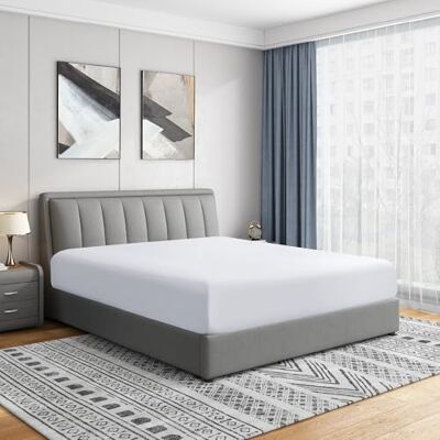 Cathay Home Sábana Bajera tamaño King – Doble Cepillado Ultra Suave – Resistente a Las Arrugas y a la decoloración – Sábana Bajera de Bolsillo estándar de 14 Pulgadas – Ajuste Personalizado para Cathay Home Sábana Bajera tamaño King – Doble Cepillado Ultra Suave – Resistente a Las Arrugas y a la decoloración – Sábana Bajera de Bolsillo estándar de 14 Pulgadas – Ajuste Personalizado para