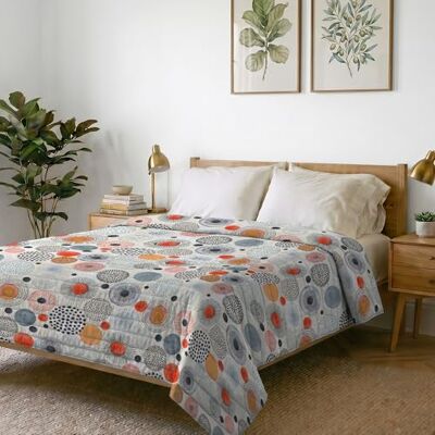 Italian Bed Linen Fantasy Colcha de Verano de Microfibra, Acolchado de poliéster, Acquerello, 260x270cm Italian Bed Linen Fantasy Colcha de Verano de Microfibra, Acolchado de poliéster, Acquerello, 260x270cm