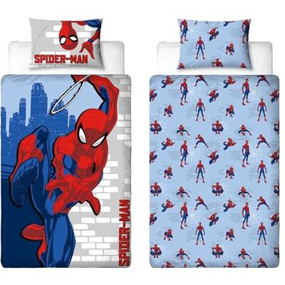 Disney Juego de Funda de edredón Infantil con Licencia Oficial de Spiderman Ropa de Cama Reversible de 2 Caras Incluye Funda de Almohada a Juego Diseño de Aventura Juego de Cama Individual Disney Juego de Funda de edredón Infantil con Licencia Oficial de Spiderman Ropa de Cama Reversible de 2 Caras Incluye Funda de Almohada a Juego Diseño de Aventura Juego de Cama Individual