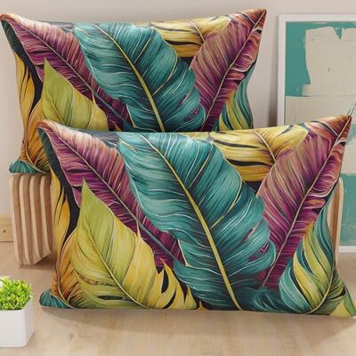 PETTI ARTIGIANI ITALIANI Par de Fundas de cojín de 40 x 80 cm de Microfibra, Cojines Decorativos para Dormitorio, sofá, salón, Juego de 2 Fundas de cojín, Funda de Almohada Floral 199, 100% Made in PETTI ARTIGIANI ITALIANI Par de Fundas de cojín de 40 x 80 cm de Microfibra, Cojines Decorativos para Dormitorio, sofá, salón, Juego de 2 Fundas de cojín, Funda de Almohada Floral 199, 100% Made in
