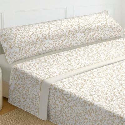 Mercury – Juego Sábanas de Cama Estampadas 3 Piezas (50% algodón/50% poliéster) Incluye Funda de Almohada + Encimera + Bajera Ajustable. (Cama de 150 cm, Arena) Mercury – Juego Sábanas de Cama Estampadas 3 Piezas (50% algodón/50% poliéster) Incluye Funda de Almohada + Encimera + Bajera Ajustable. (Cama de 150 cm, Arena)