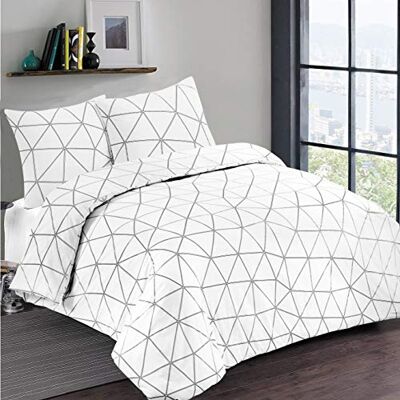 Vision Hugo Blanco 100% algodón Juego de Funda nórdica 260 x 240 cm con 2 Fundas de Almohada de 65 x 65 cm para Cama Doble Extra Grande Tejido Suave y cómodo Certificado Oeko-Tex Vision Hugo Blanco 100% algodón Juego de Funda nórdica 260 x 240 cm con 2 Fundas de Almohada de 65 x 65 cm para Cama Doble Extra Grande Tejido Suave y cómodo Certificado Oeko-Tex