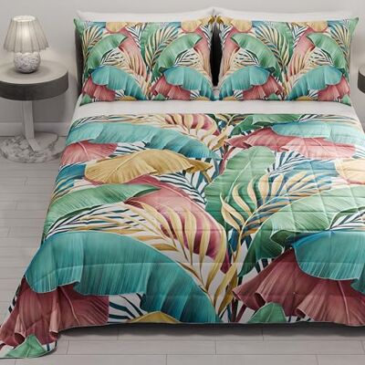 PETTI ARTIGIANI ITALIANI Colcha Cama 270x260 cm Microfibra, Primavera Verano, Edredón Cubrecama Doble, Colchas Bouti Modernas, Tropical, 100% Made in Italy PETTI ARTIGIANI ITALIANI Colcha Cama 270x260 cm Microfibra, Primavera Verano, Edredón Cubrecama Doble, Colchas Bouti Modernas, Tropical, 100% Made in Italy