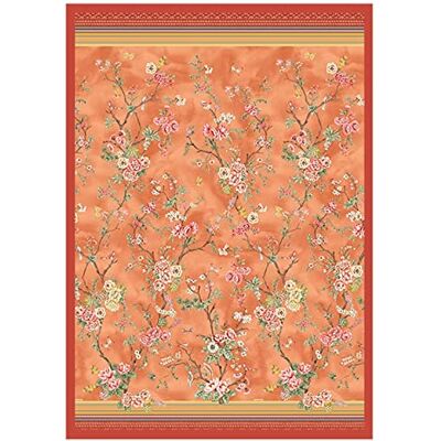 Bassetti Plaid Pallanza O1 Patrón de algodón (270 x 250 cm), Color Naranja Bassetti Plaid Pallanza O1 Patrón de algodón (270 x 250 cm), Color Naranja
