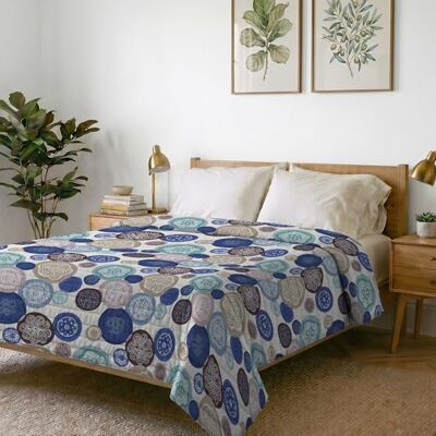 Italian Bed Linen Fantasy Colcha de Verano de Microfibra, Acolchado de poliéster, Murrine, 260x270cm Italian Bed Linen Fantasy Colcha de Verano de Microfibra, Acolchado de poliéster, Murrine, 260x270cm