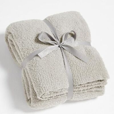 CYMULA Manta de Punto para sofá, Color Gris, súper Suave, Ligera, mullida y acogedora, Mantas para sofá Cama, 50 x 60 Pulgadas CYMULA Manta de Punto para sofá, Color Gris, súper Suave, Ligera, mullida y acogedora, Mantas para sofá Cama, 50 x 60 Pulgadas