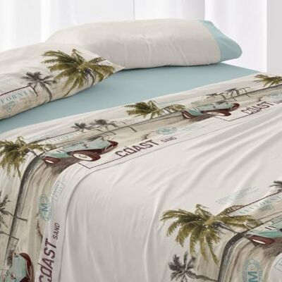 Blanco Juego de sábanas Cama de 150 a 160cm. (+Medidas Disponibles) Diseño 148 Color Agua Marina (150-160x190/200cm.) Blanco Juego de sábanas Cama de 150 a 160cm. (+Medidas Disponibles) Diseño 148 Color Agua Marina (150-160x190/200cm.)