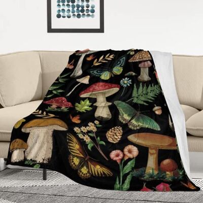 MIBOI Manta de Hongos, Regalos de Hongos para Mujer, Manta de Franela de Forro Polar Suave y acogedora para Todas Las Estaciones para sofá, sofá, decoración de habitación, Mantas de Hongos para MIBOI Manta de Hongos, Regalos de Hongos para Mujer, Manta de Franela de Forro Polar Suave y acogedora para Todas Las Estaciones para sofá, sofá, decoración de habitación, Mantas de Hongos para