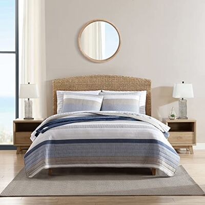 Nautica Inicio Colección Galewood Juego de Ropa de Cama Edredón de algodón Ultra Suave de Primera Calidad, Colcha cómoda para Todas Las Estaciones, Individual, Azul Nautica Inicio Colección Galewood Juego de Ropa de Cama Edredón de algodón Ultra Suave de Primera Calidad, Colcha cómoda para Todas Las Estaciones, Individual, Azul